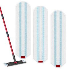3 Pack Replacement Mop Pads for O-cedar H2pro Flat Mop System, Machine Washable