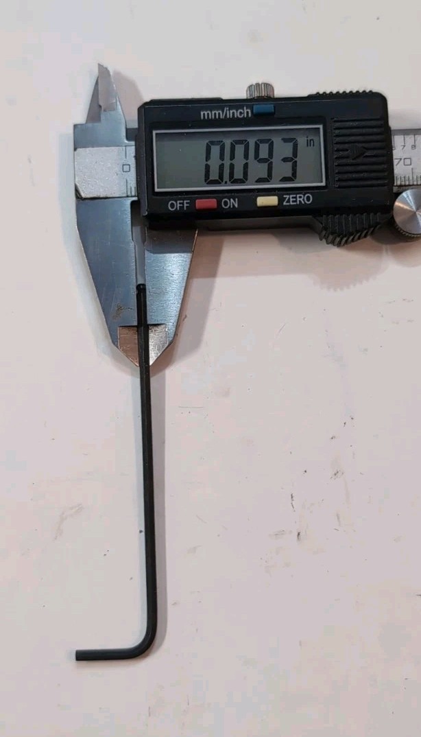 3/32 BALL END LONG ARM ALLEN HEX KEY [ALLEN 59306] 3/32" .0937 (QTY: 1) USA NOS gallery