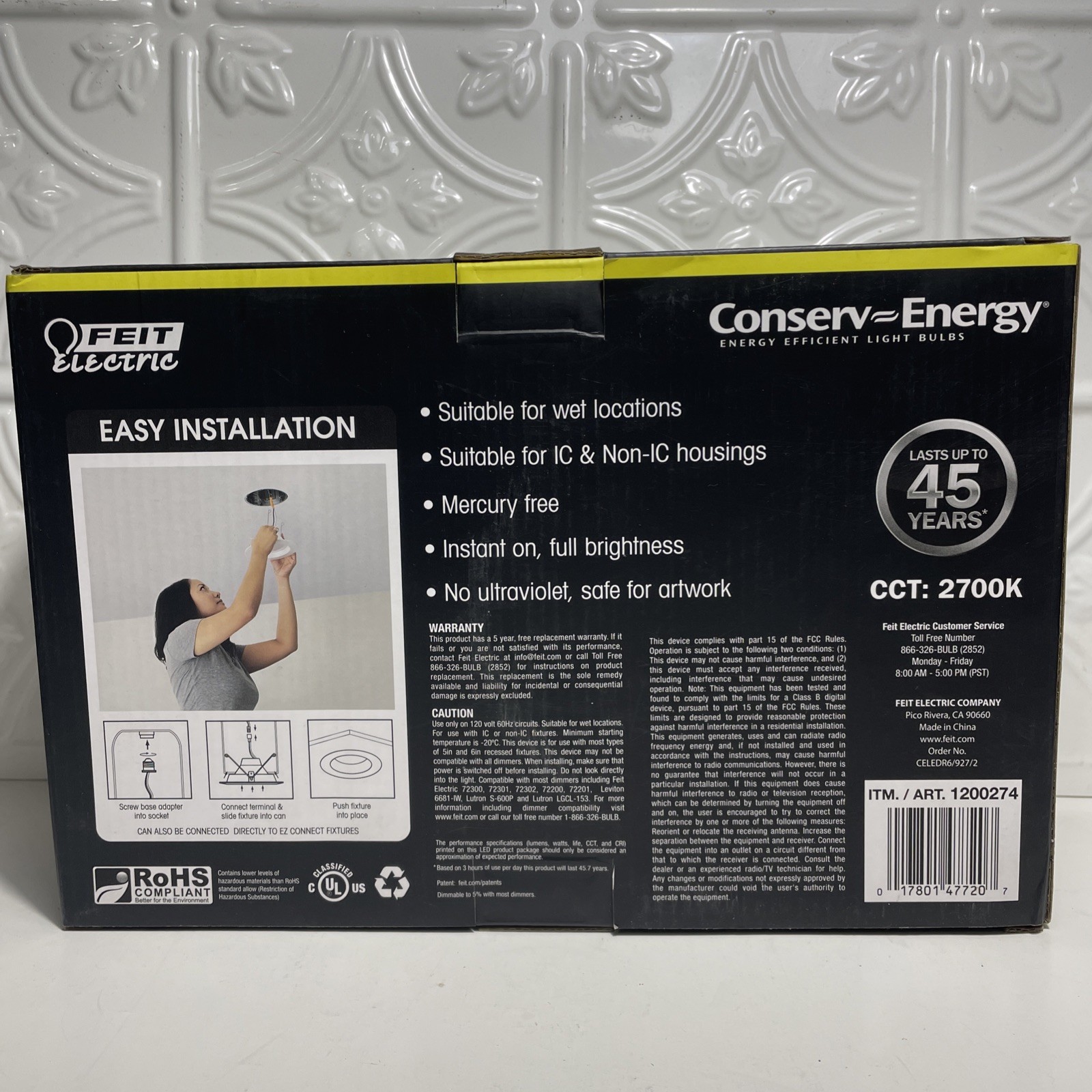 New Feit Electric 75W Bulb, LED 2 Pack Retrofit 5-6 Inch - Soft White 2700k gallery