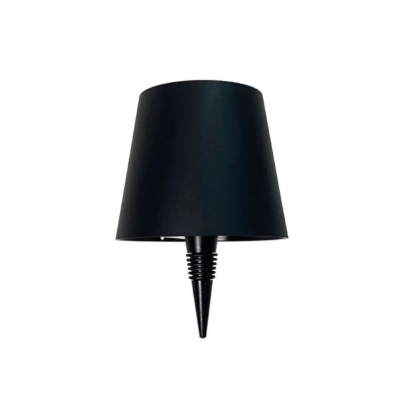 Wine Bottle LED Lamp Rechargeable 3 Colors Touch Dimmable Table Light Black gallery