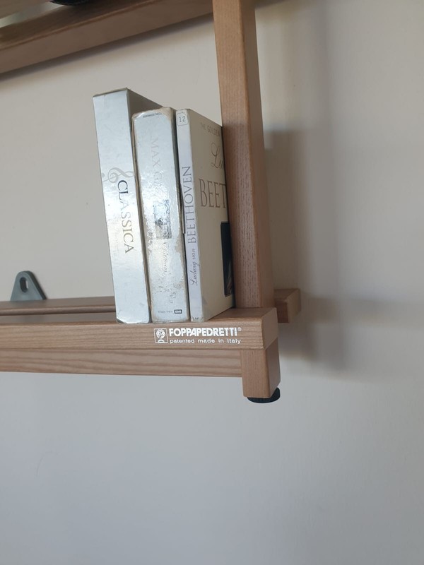 foppapedretti solid beech wood modular bookcase, 60x13x97 gallery