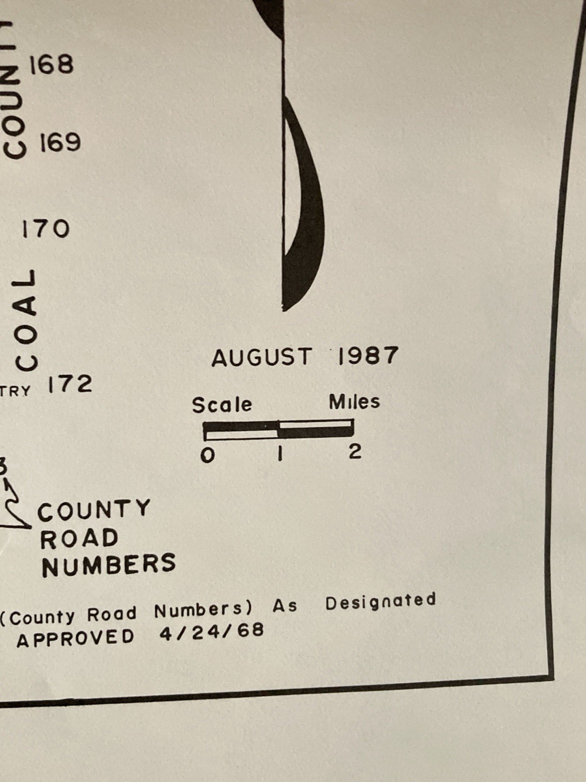 County Treasurer Map Census Highway Mileage Pontotoc County OK 15.5"x20" 87 gallery