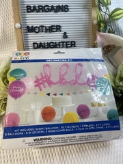 321 Party Hello Birthday Decorating Kit Balloons Garland Honeycomb Party Decor