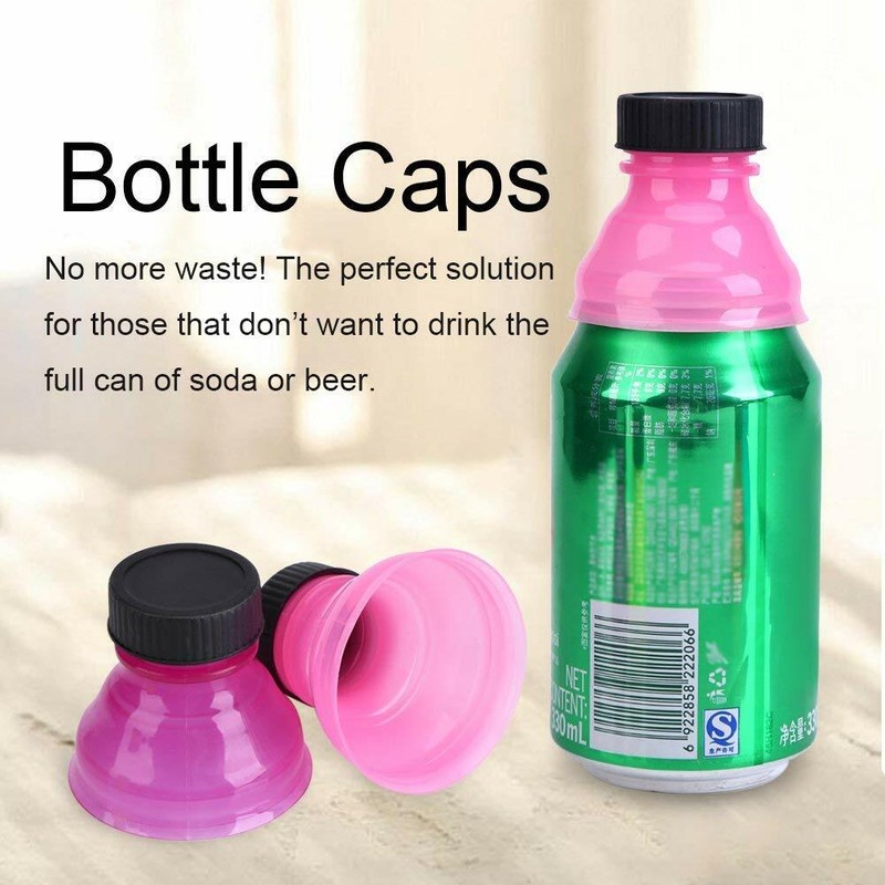 6 Pcs Washable Reusable Drinks Can Convert Bottles Caps Soda Savers Keeper Tool gallery
