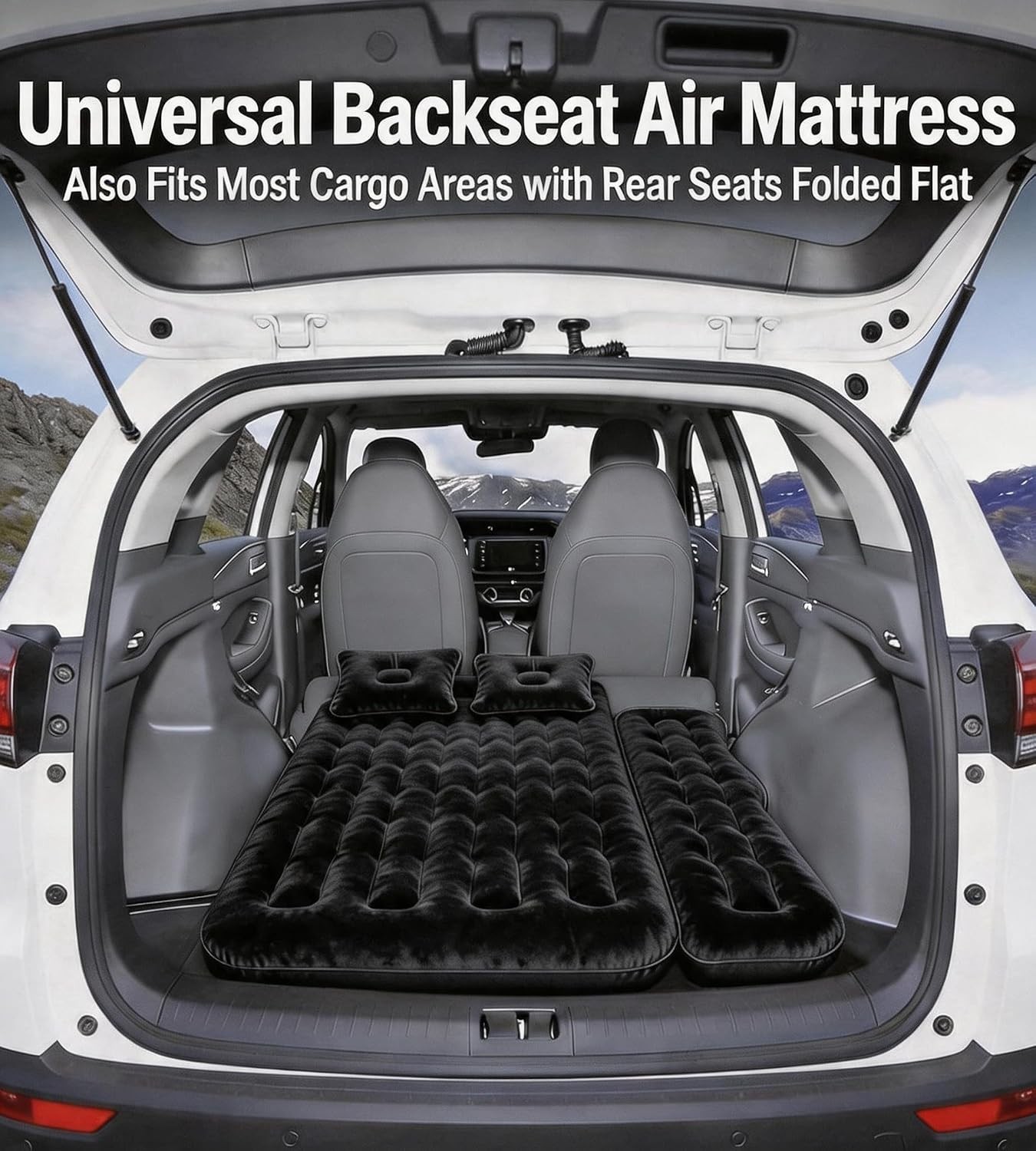 Inflatable Car Air Mattress for Backseat Camping Truck Bed Airbed Car gallery