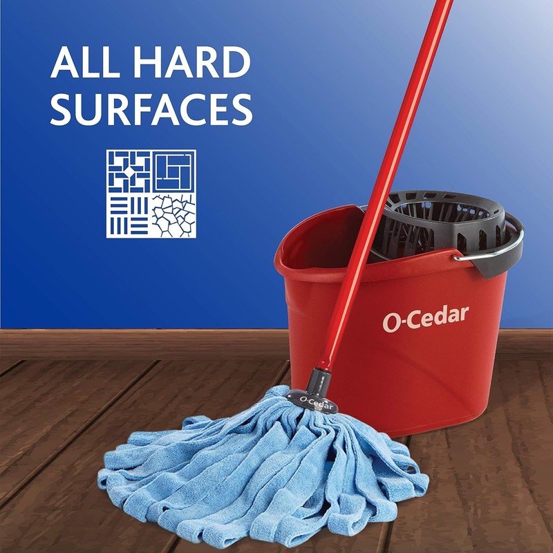 O-Cedar Microfiber Cloth Mop Refill, Blue 1 Count (Pack of 1) gallery