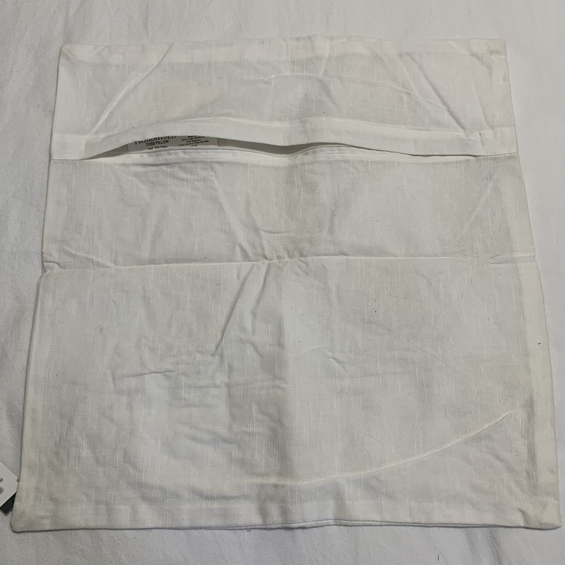 Threshold Toss Pillow Sham Cover Embroidered White Cotton 18x18 Target gallery