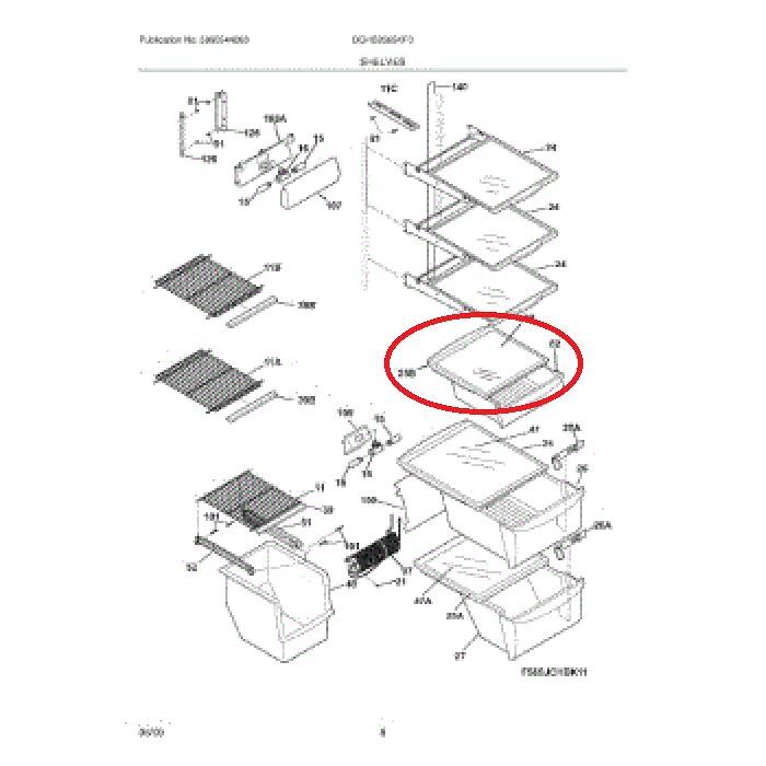 Meat Pan ( Top ) Shelf Frame Compatible with Frigidaire PS2363832 241969501 gallery