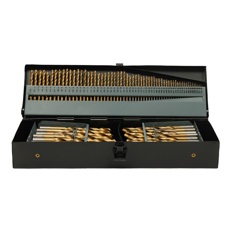 115 PCS Cobalt Drill Bit Set High Speed Steel for Metal Wood Plastic gallery