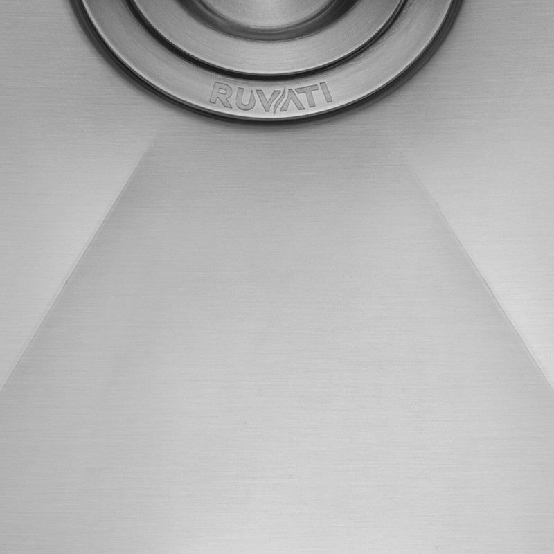 Ruvati 23″ Workstation Ledge Bar Prep Kitchen Sink 16 Gauge Single Bowl– RVH8308 gallery
