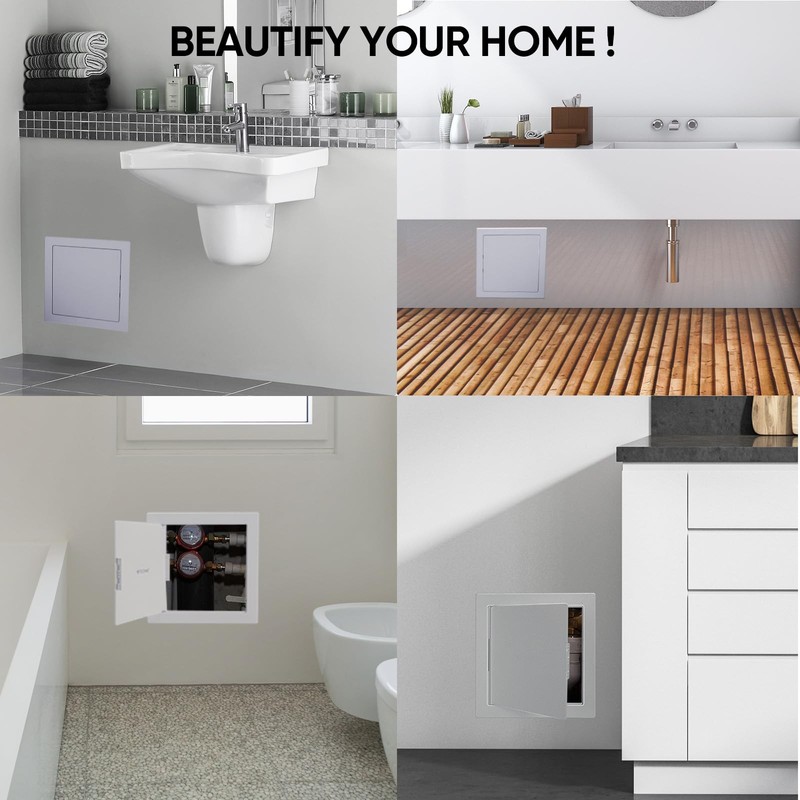 Access Panel for Drywall, 6 x 9 Inch ABS Plastic Wall Hole Cover Access Doors... gallery