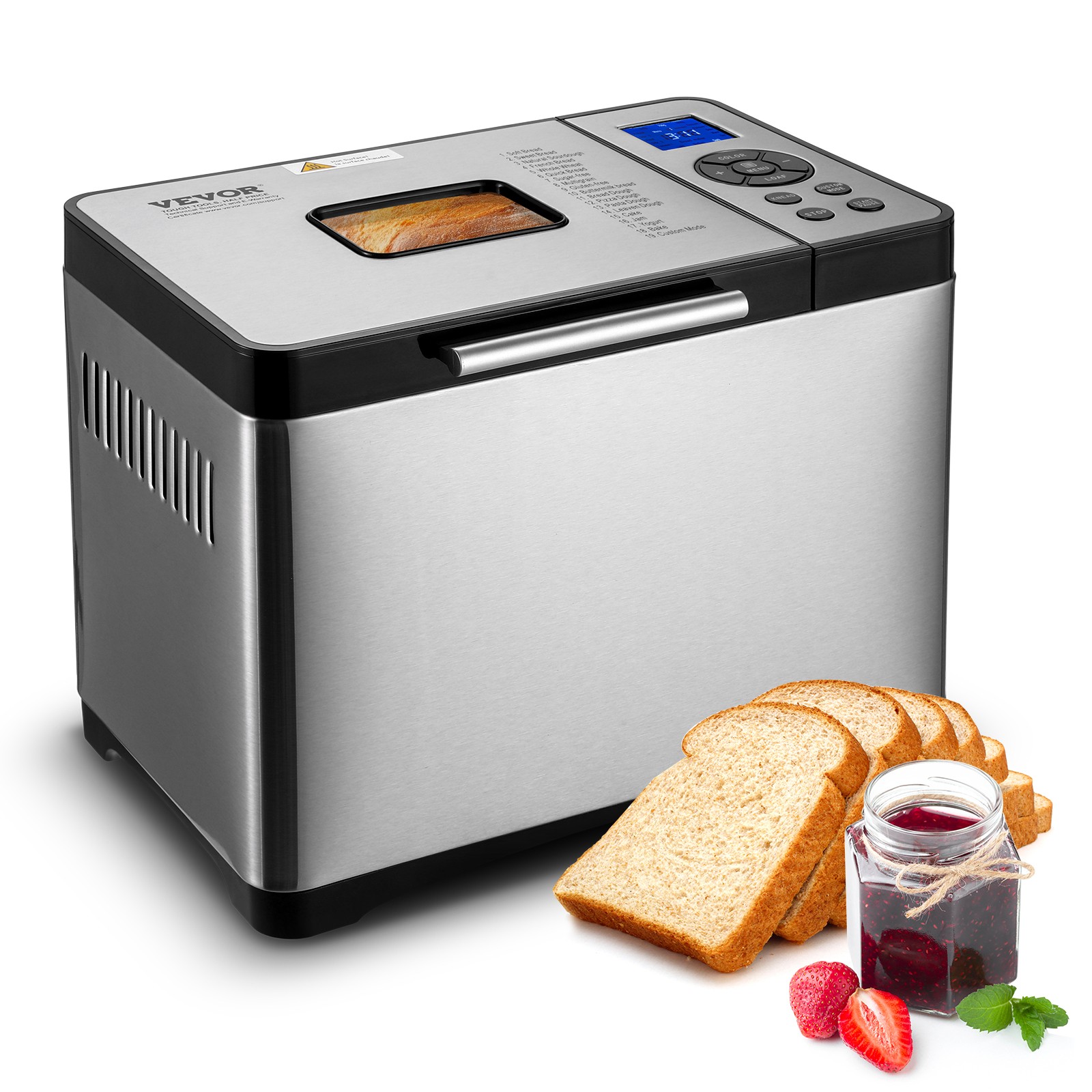 VEVOR 2LB 19-in-1 Bread Maker Automatic Compact Dough Machine Nonstick 3 Colors gallery
