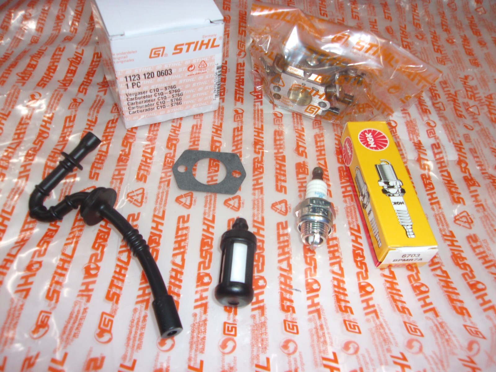 Stihl OEM MS250 Carburetor Fuel Service Kit MS 250 210 025 1123-120-0603 GM-N12C gallery