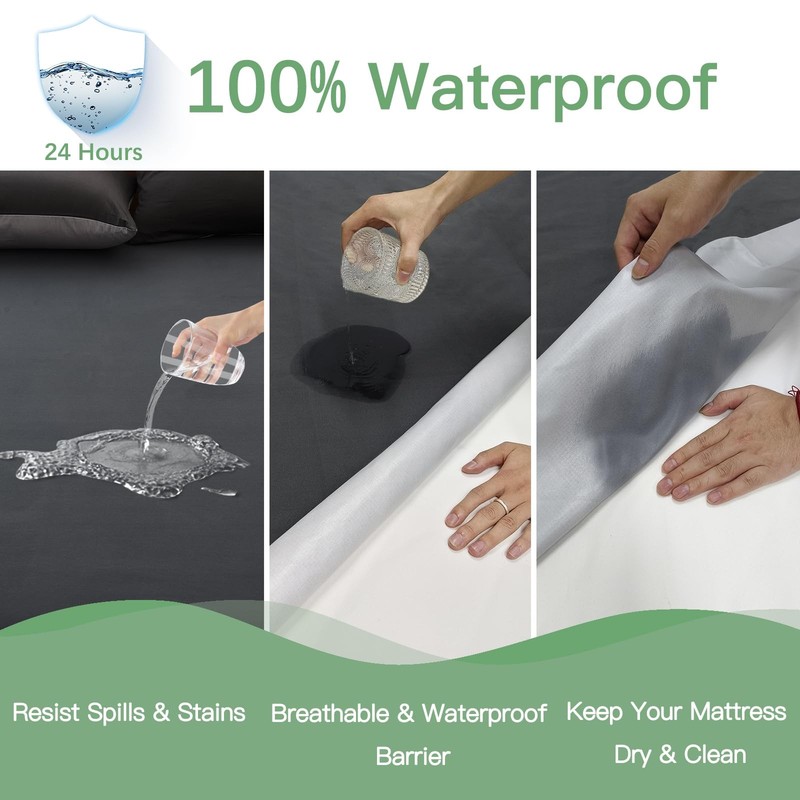 Microfiber Waterproof Mattress Protector Twin Full Queen King Mattress Cover gallery