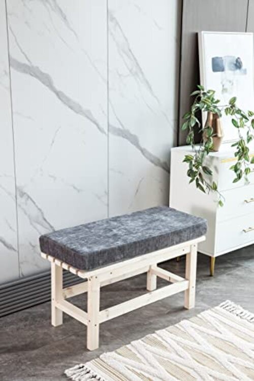 Bench Cushion 54x16 Inch Soft Non-Slip Furniture Cushions 54x16x3In Dark Grey gallery