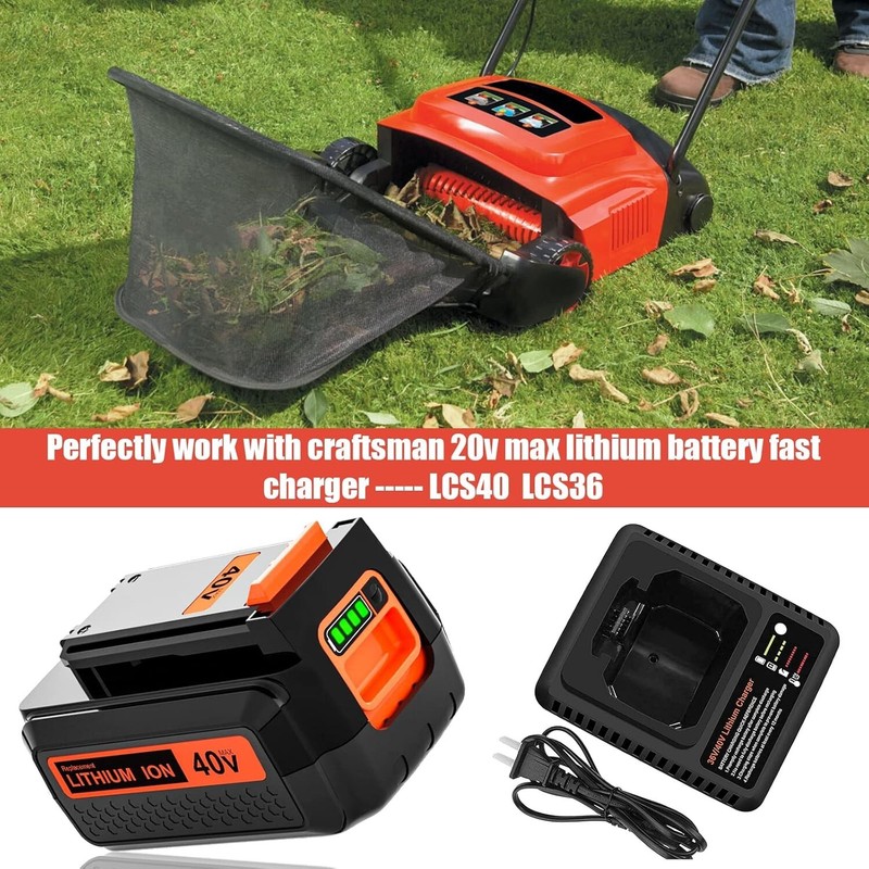 2 PACK 40V 2.0Ah for Black Decker 40 Volt Max Lithium Battery LBXR36 LBX2040 gallery