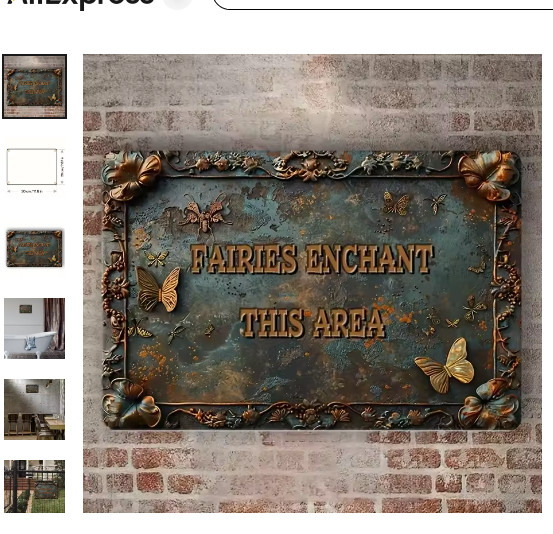 Unique Vintage Enchanting Fairies Spring Sign Wall Decor Indoor Outdoor 8 x 12 gallery
