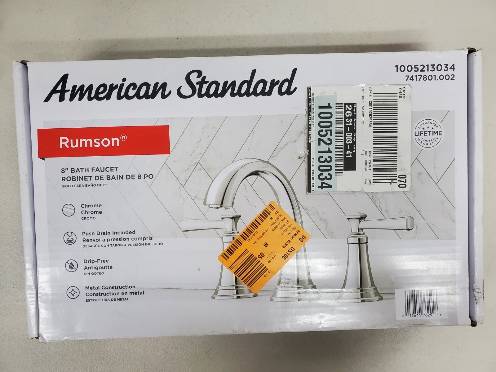 American Standard Rumson 8" Wide-Spread 2-Handle Bathroom Faucet - Chrome gallery