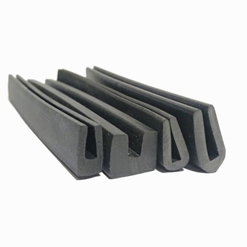 Edging Protection Frame Profile Rubber Trim Seal Flat Round U Shaped Slot 1-12mm gallery