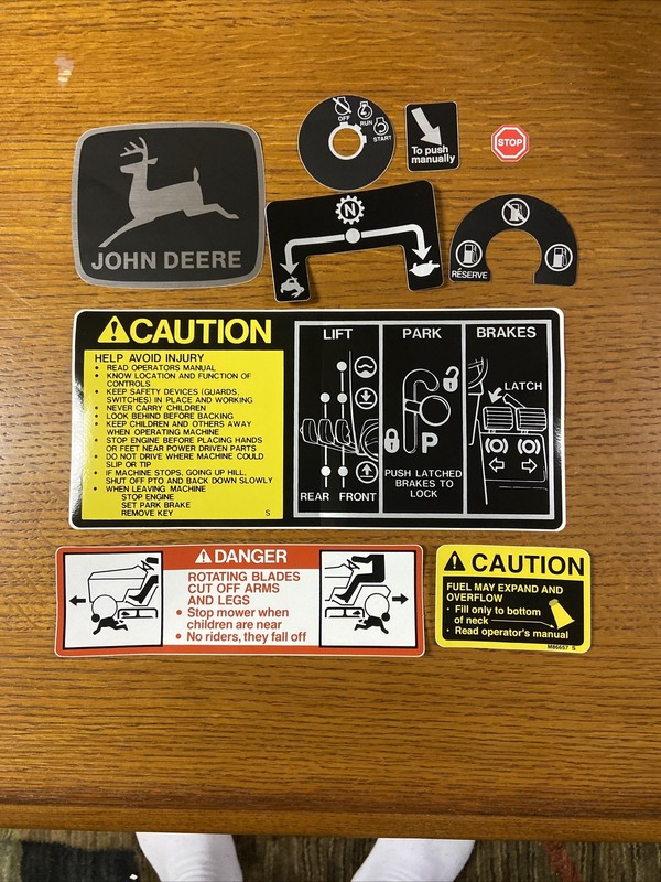 John Deere 318 Tractor Decal Set gallery