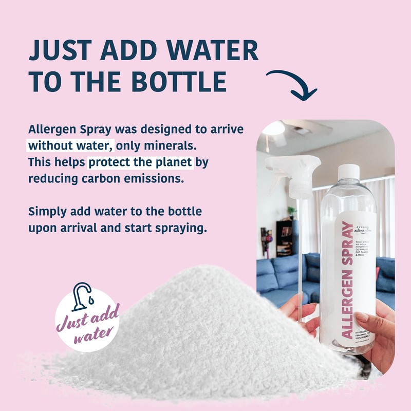 ALLERGEN SPRAY PETS DUST ALLERGIES & MORE AIR & SURFACE CONTROL JUST ADD WATER B gallery
