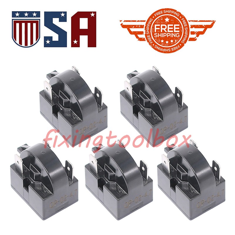 5pcs Refrigerator Starts Fits Frgidaire Vinotemp EdgeStar Danby Summit Whirlpool gallery