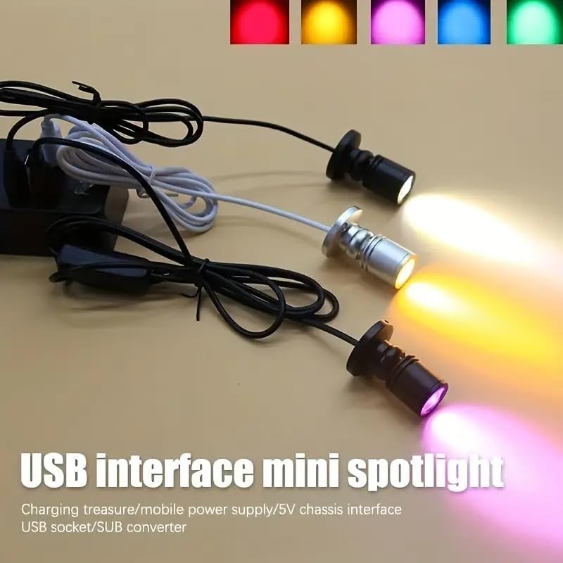 USB Powered Mini Spotlights for Displays 2-Pack â€“ 5V Small LED Spot Lights ... gallery