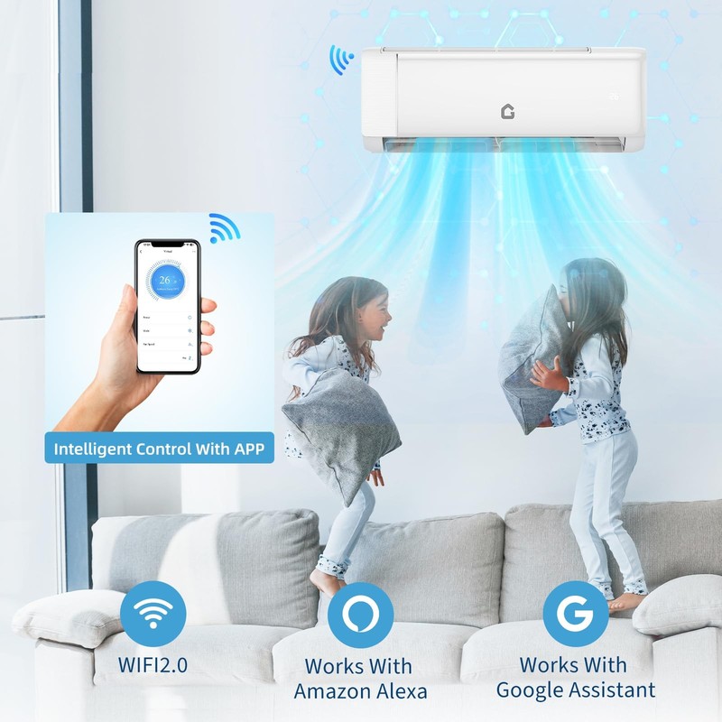 ✨12000 BTU Mini Split Air Conditioner & Heater 22SEER2 Cools/Heats 750 Sq.Ft 115 gallery