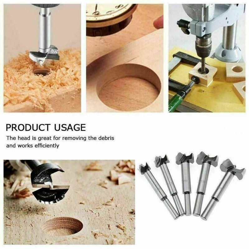 Drill Bit Set - Forstner 5 piece Professional Woodworking Drill Bit Set - New gallery