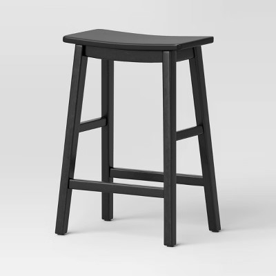 Modern All Wood Counter Height Barstool - Threshold gallery