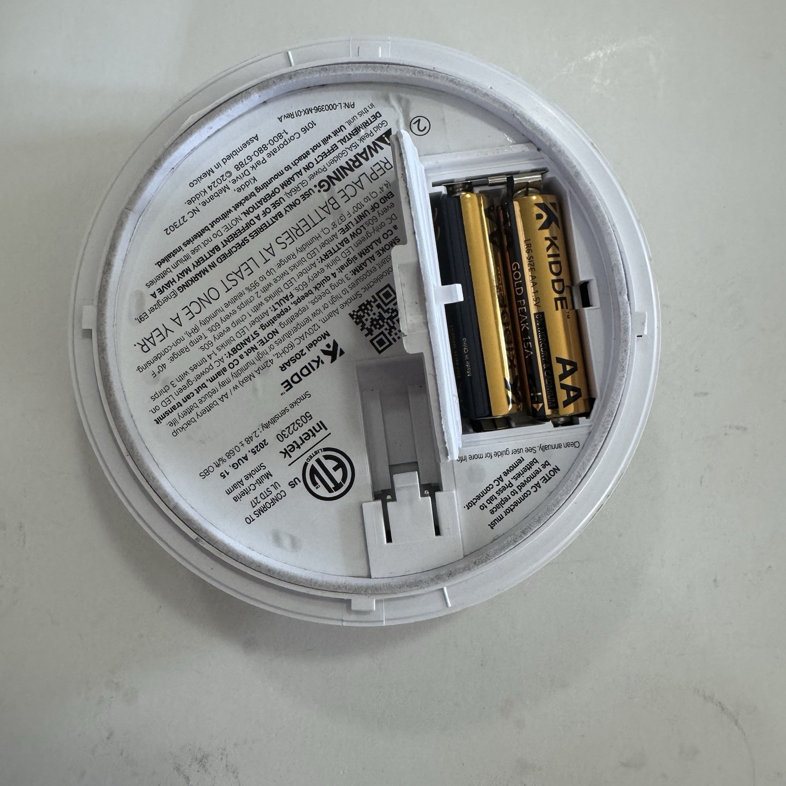 Kidde 20sar Smoke Detector Photoelectric Alarm No Back No A/c Plug New E54 gallery