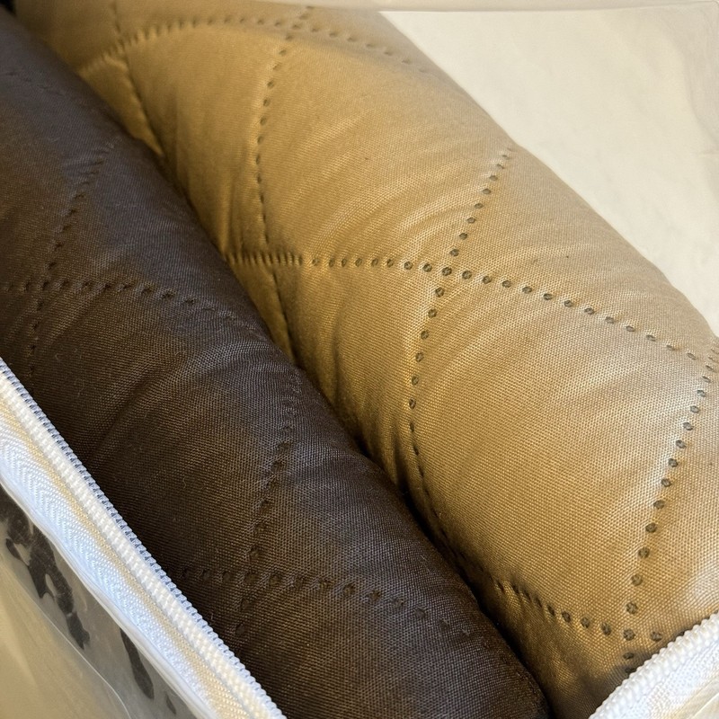 Easy Going Sofa Reversible Black/Tan Stretch Slipcovers With Anti Slip Foams gallery