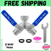 Garden Hose Splitter 2 Way Heavy Duty 304 Stainless Steel Water Hose Splitter gallery