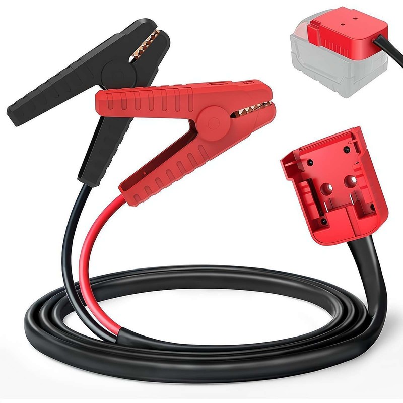 Jumper Cable Clamps 5.9FT Compatible with Milwaukee 18V Battery Emergency Start gallery