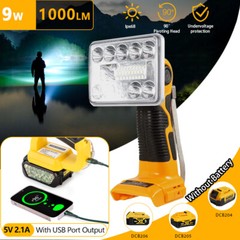 1000LM LED Flashlight Spotlight LED Work Light for DeWalt 20V MAX Li-ion Battery