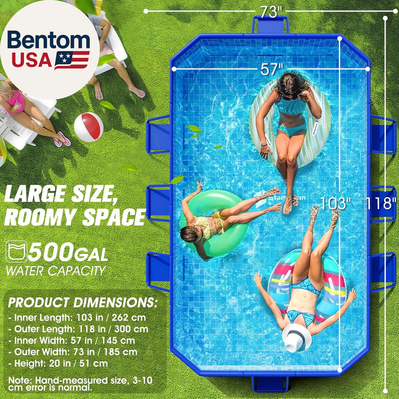 2026 Large Foldable Pool,Non-Inflatable Swimming Pool for Kid,Adult Collapsible gallery