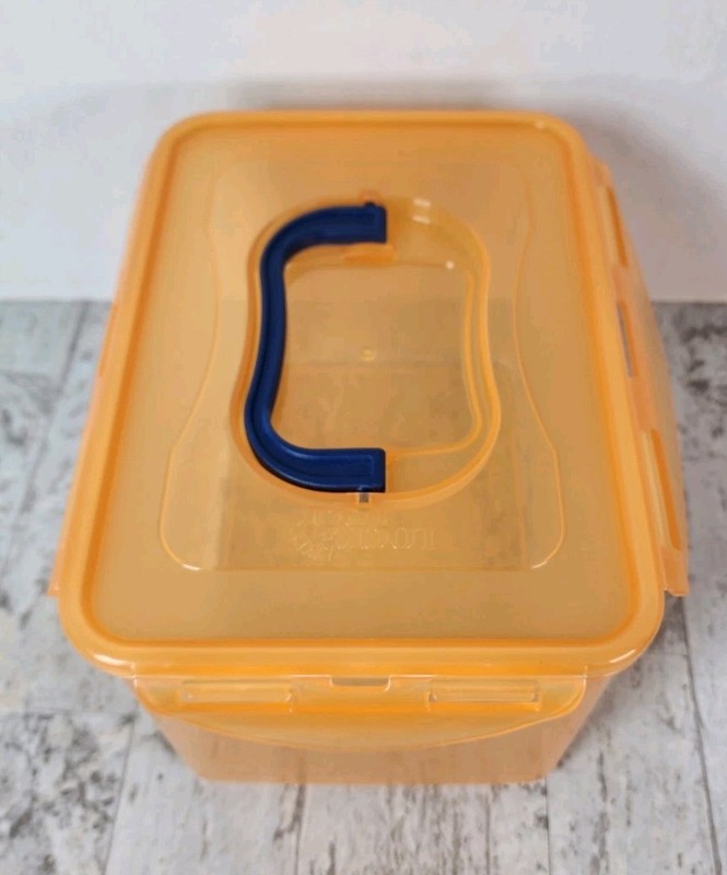 Lock & Lock 7 PC Set Brand New Rectangle Shape Orange gallery