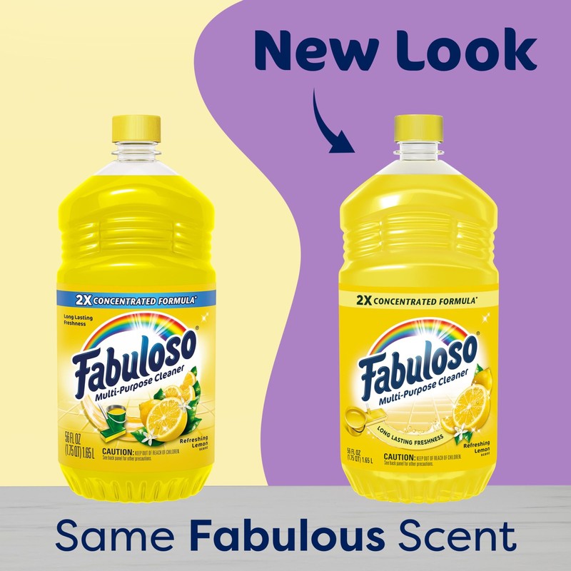 Fabuloso Multi-Purpose Cleaner Refreshing Lemon Scent 2X Concentrated 56 fl oz gallery