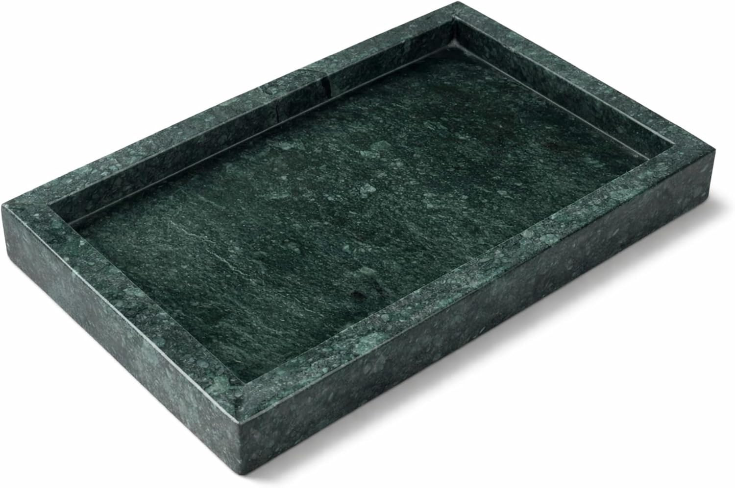 Natural Green Marble Tray for Home Decor, 12" x 8", Rectangular Organizer gallery