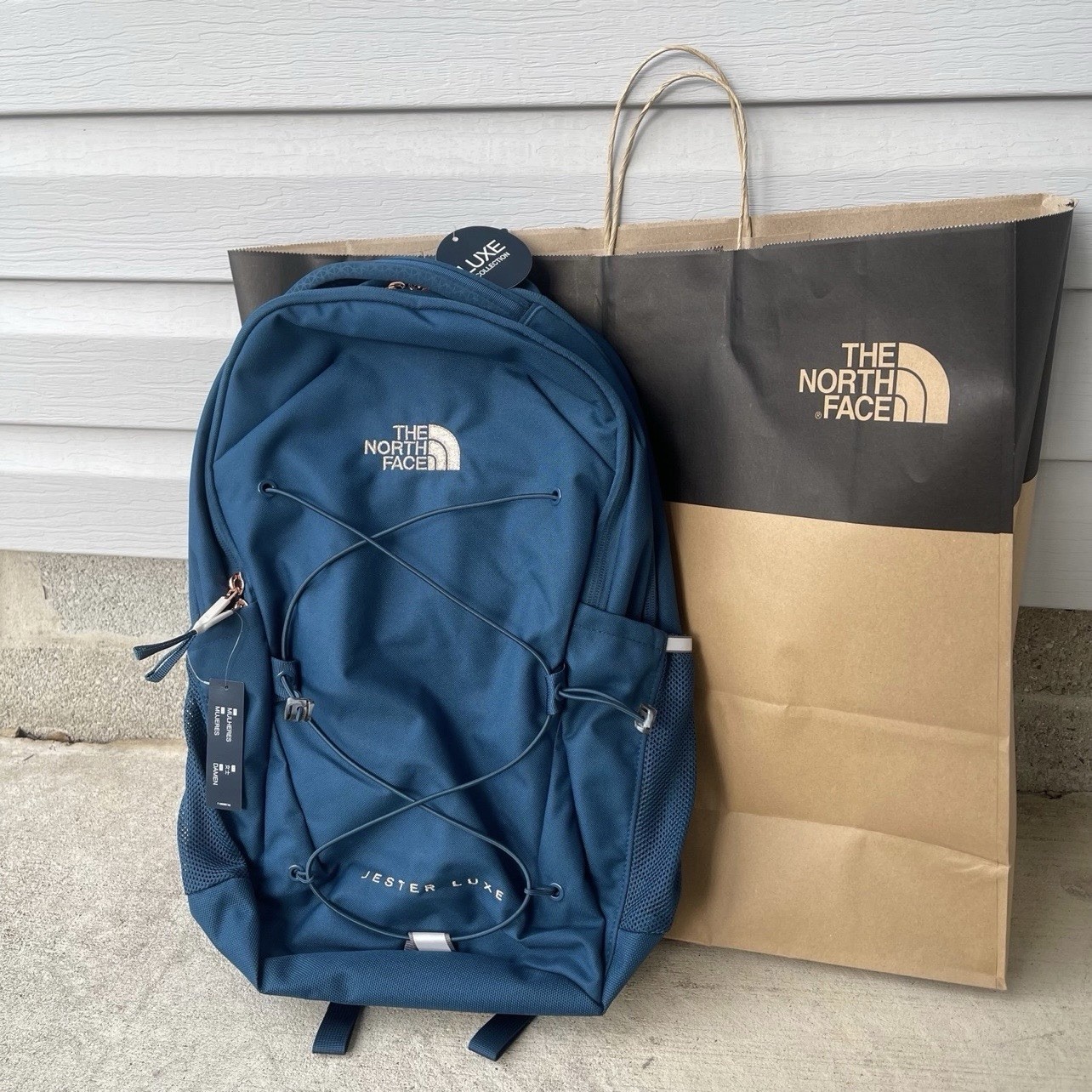 New The Northface Midnight Jester Luxe Blue Backpack