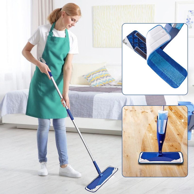 3 PCS Microfiber Replacement Mop Pads Hard Floor Cleaning For Bona Washable Set gallery