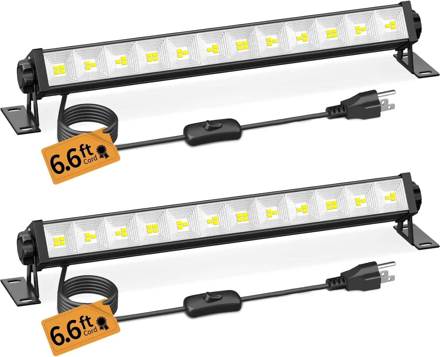 40W LED Shop Lights with 6.6FT Cord, Swtich, 5400LM Plug in Garage Light, 6000K gallery