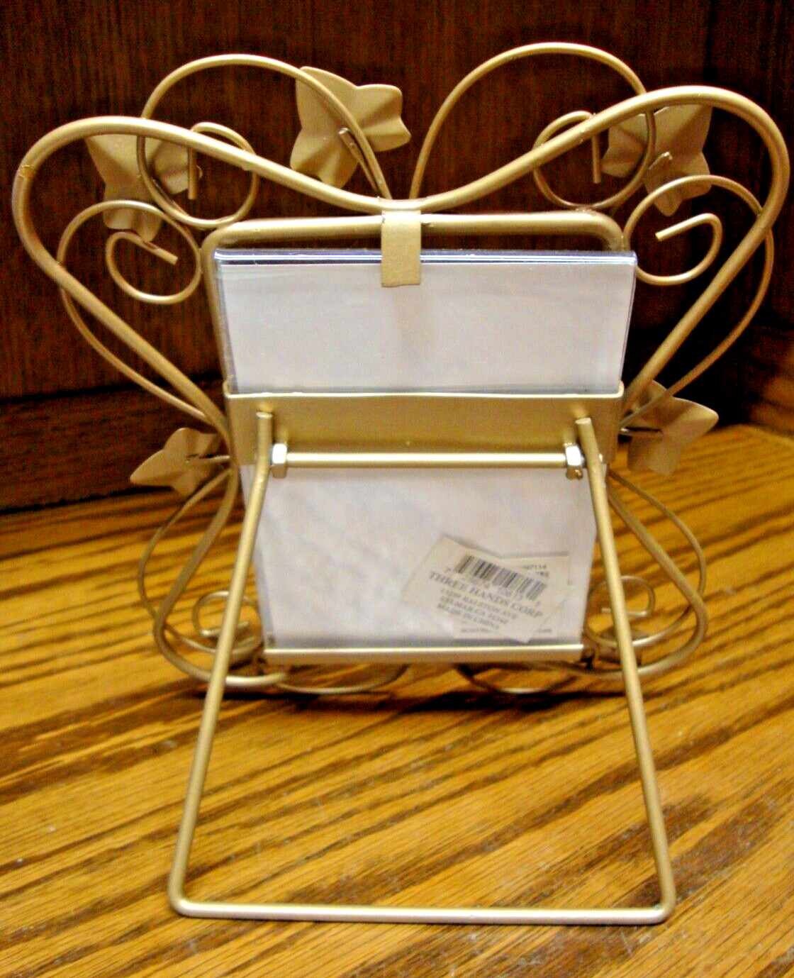 PHOTO FRAME Three Hands Corp Metal Gold Leaves Tabletop for 3.5x5" Picture B23 gallery