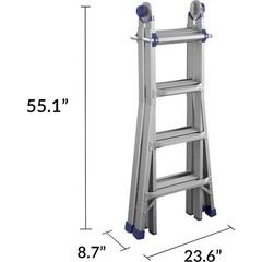 Cosco Articulating Multi-Position Ladder, 18ft., Model# 20918T1ASN