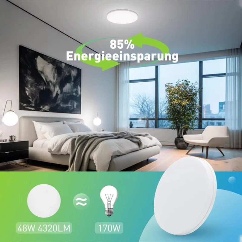 LED Ceiling Light Ultra Thin Round Modern Flush Mount Lamp Bedroom Living Room gallery
