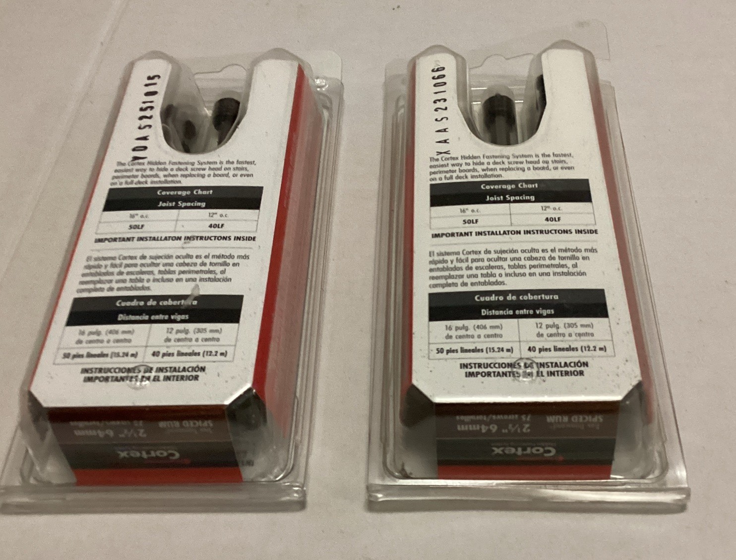 Two (2) Boxes Fastenmaster Cortex Fastening System Trex Screws & Plug Spiced Rum gallery