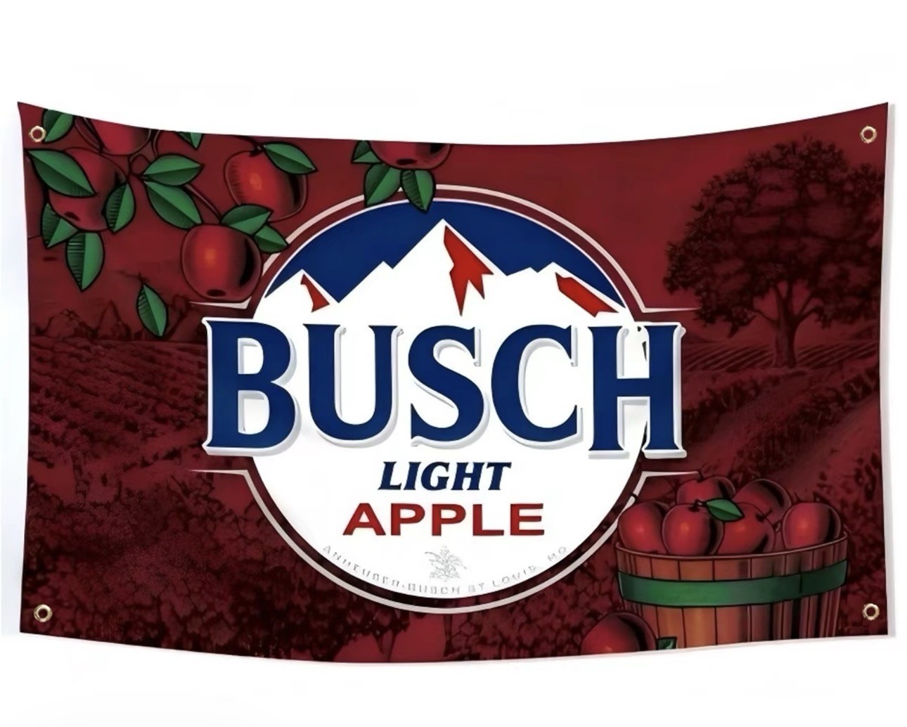 Busch Light Apple BAPPLE Flag 3x5 Feet Banner Man Cave Dorm Decor FREE SHIPPING gallery