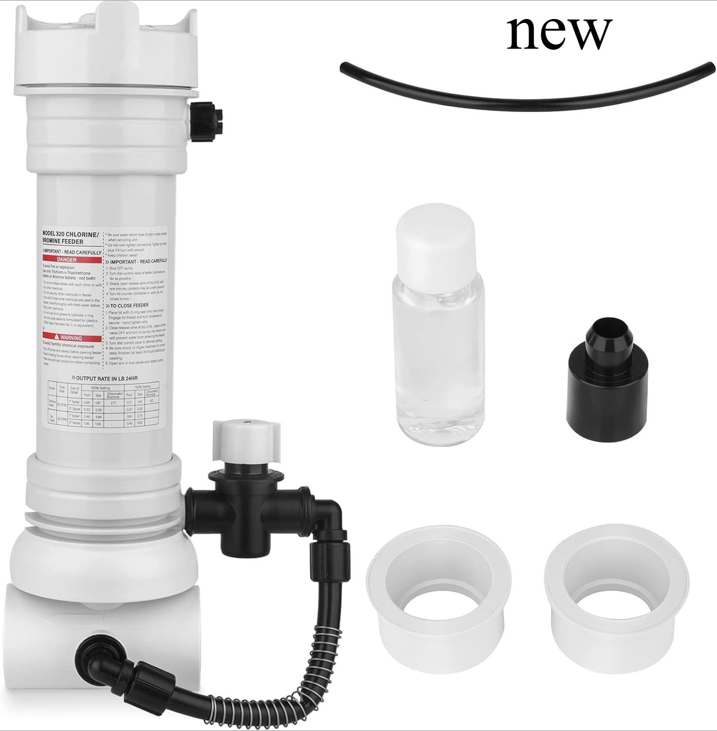 Upgraded320 Pool Chlorinator Automatic Chlorine/Bromine Inline Feeder Compatible gallery