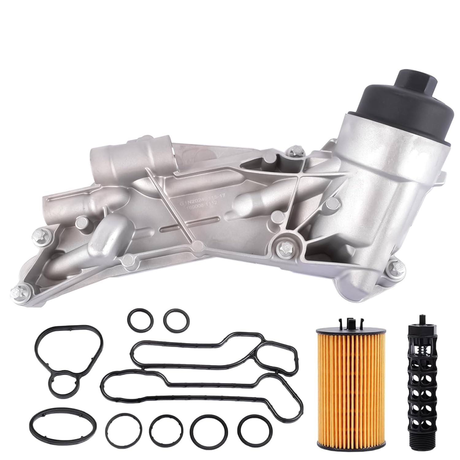93186324 Engine Oil Cooler with Filter Replacement for 2009-2020 Chevy Aveo Cruz gallery