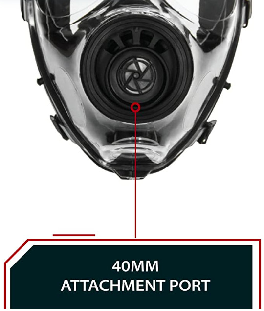 SGE Series Tactical Full Face Respirator - Mask Only - Butyl Rubber Face Seal gallery